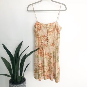 Anthropologie Farm Rio Floral Button Mini Dress